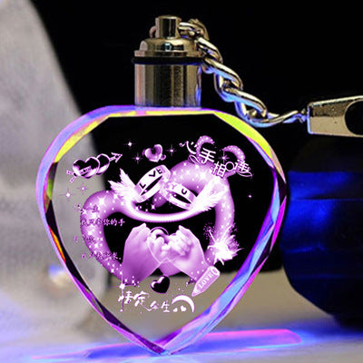 LED Flashing K9 Crystal Keychain – Custom Engraved Photo Souvenir Gift LED Flashing K9 Crystal Keychain – Custom Engraved Photo Souvenir Gift